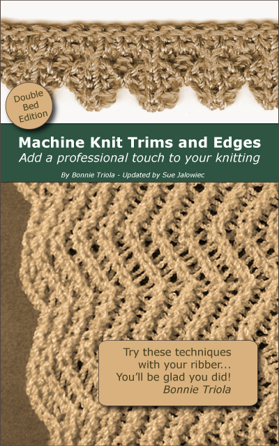 Cover of Machine Knitting Trims and Edges - Double Bed (Digital)