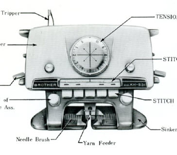 Brother KH531 knitting machine