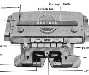 Brother KH580 knitting machine